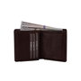 Zoozie Bags Cartera Dallas para Hombre, Piel Auténtica, Color Marrón, 10.5 x 9.5 x 2 cm